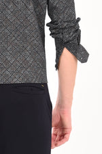 Textured Cotton Printed Shirt
