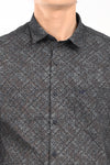 Textured Cotton Printed Shirt