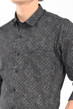 Textured Cotton Printed Shirt