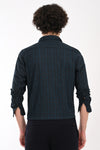 Partywear Textured Printed Shirt