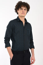 Partywear Textured Printed Shirt
