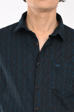 Partywear Textured Printed Shirt