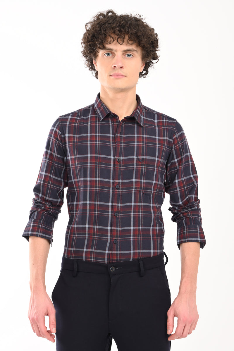 Workwear Textured Check Shirt