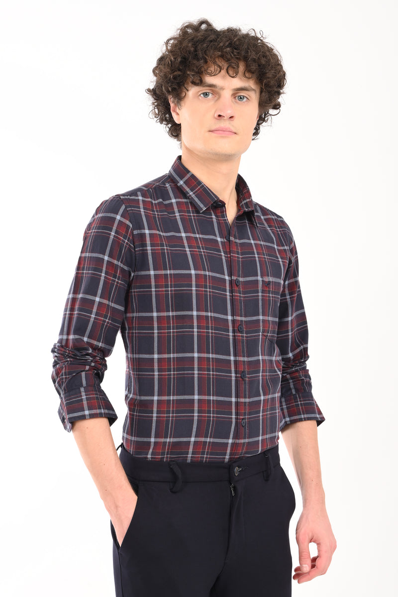 Workwear Textured Check Shirt