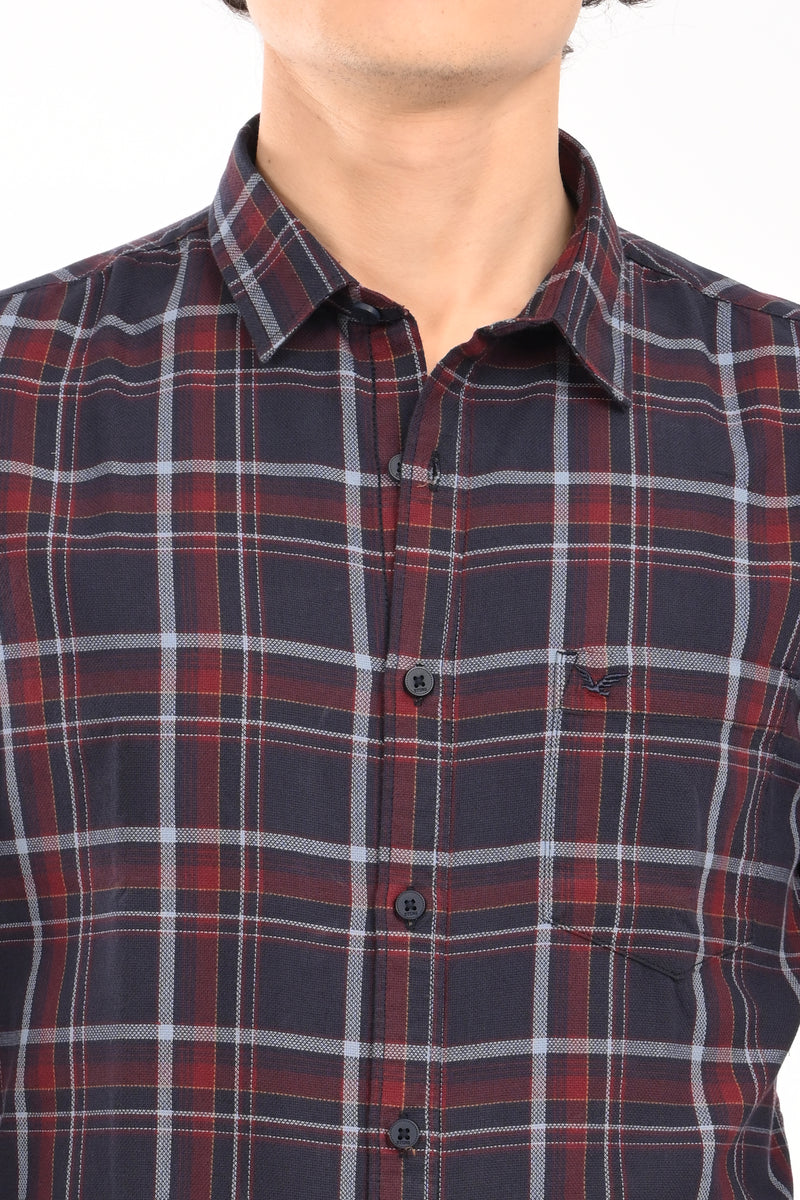 Workwear Textured Check Shirt