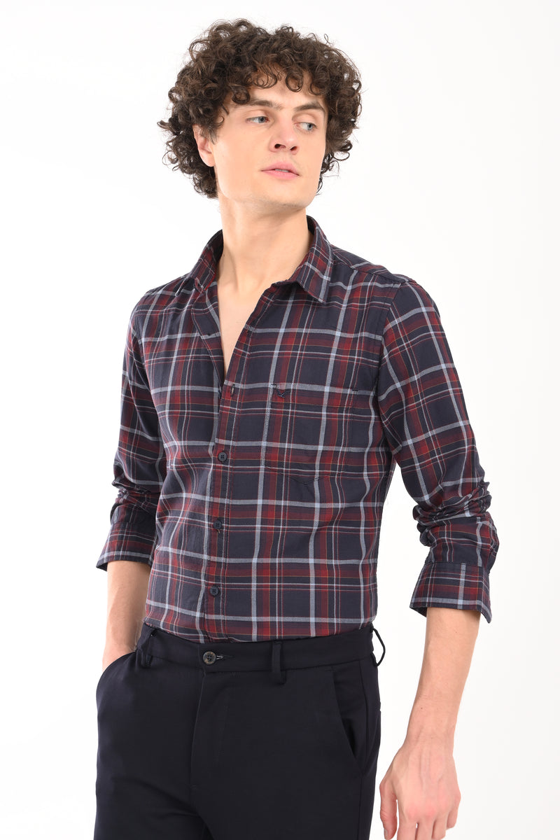 Workwear Textured Check Shirt