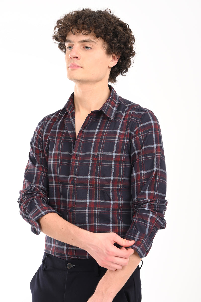Workwear Textured Check Shirt