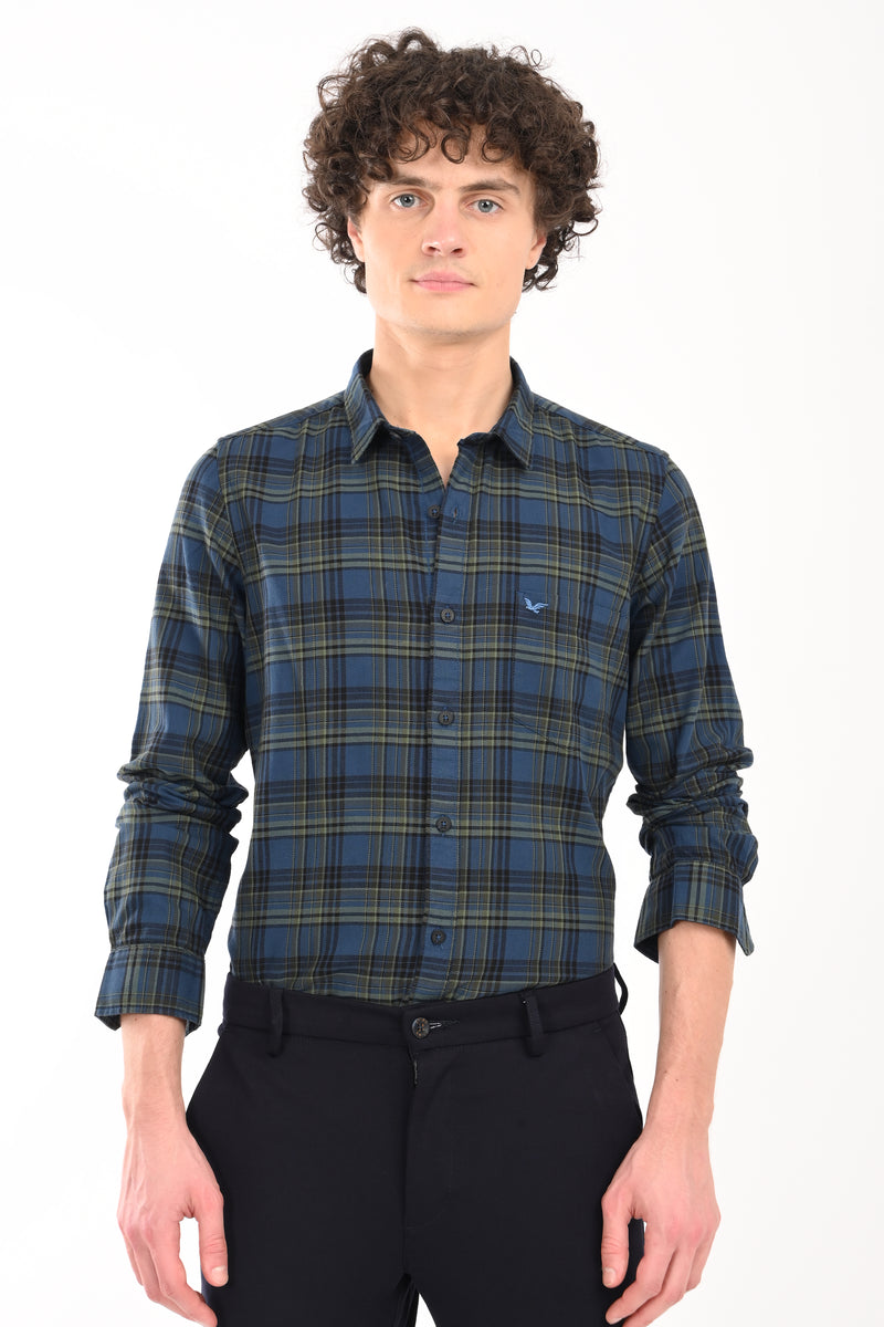 Workwear Textured Check Shirt