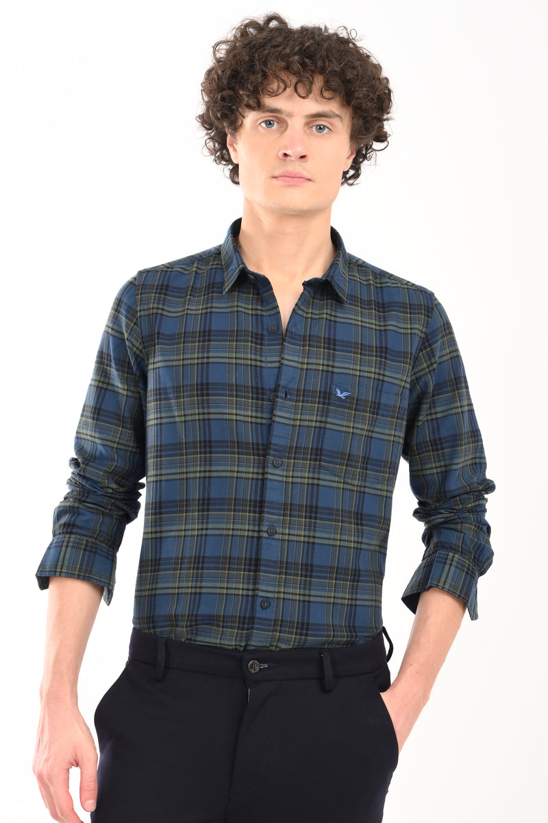 Workwear Textured Check Shirt