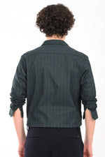 Partywear Textured Printed Shirt