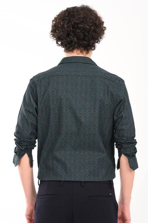 Partywear Textured Printed Shirt