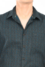Partywear Textured Printed Shirt