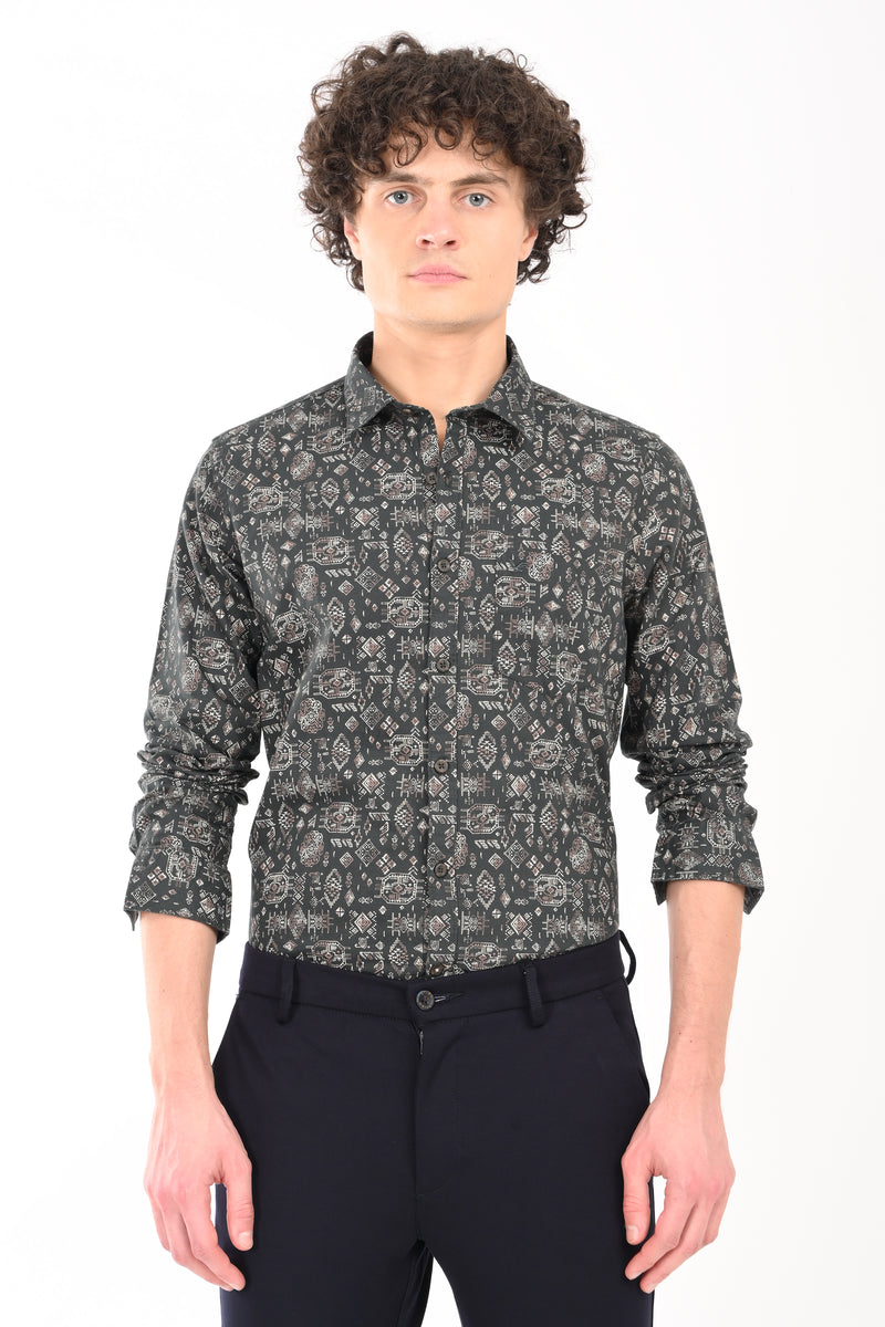 Premium Oxford Printed Shirt