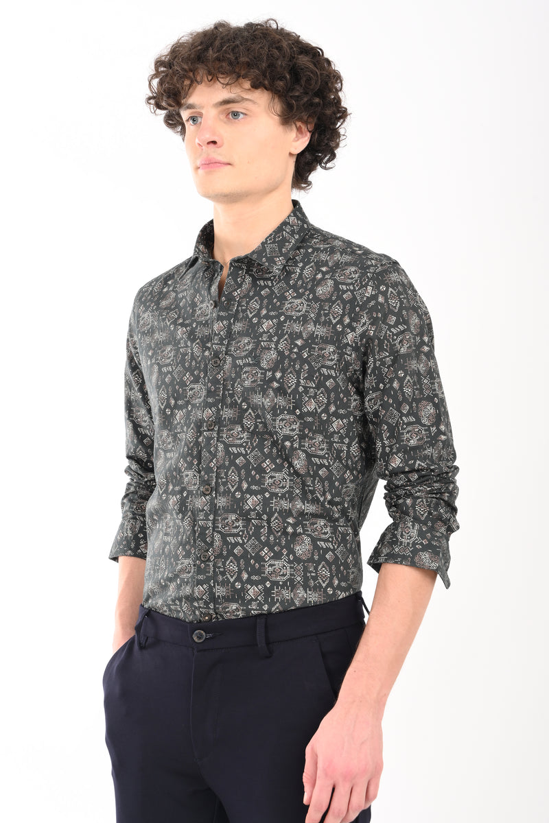 Premium Oxford Printed Shirt