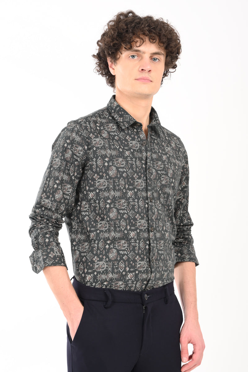 Premium Oxford Printed Shirt
