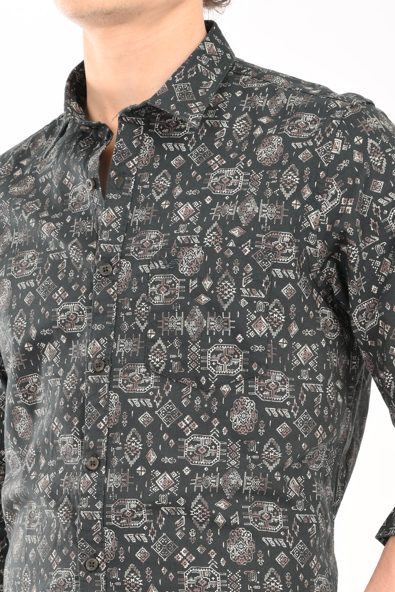 Premium Oxford Printed Shirt