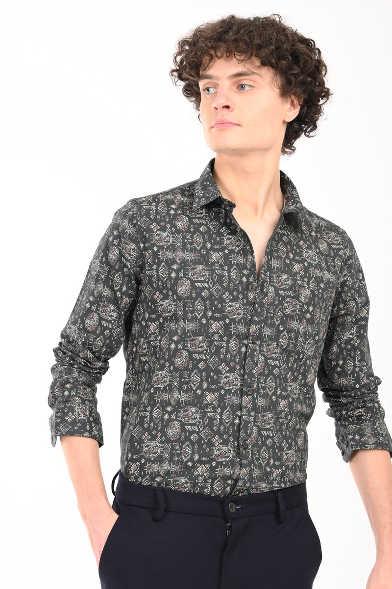 Premium Oxford Printed Shirt
