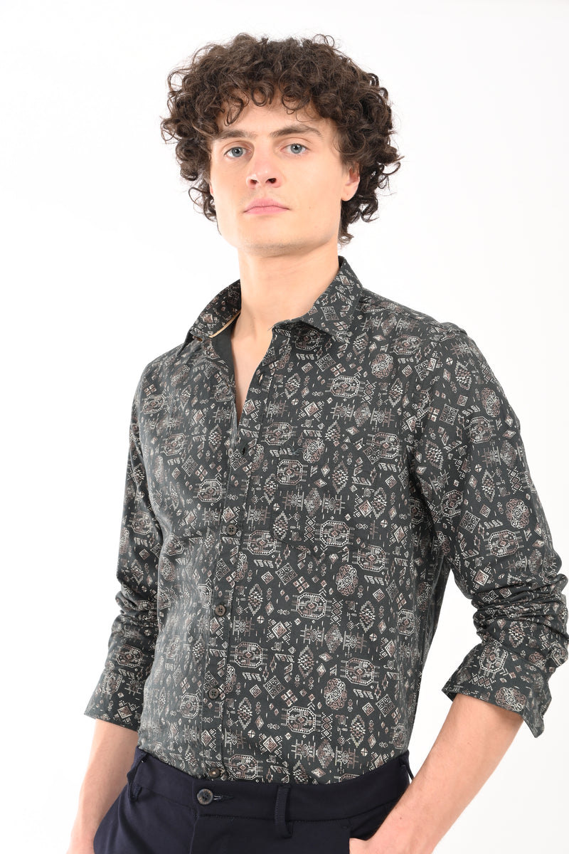 Premium Oxford Printed Shirt