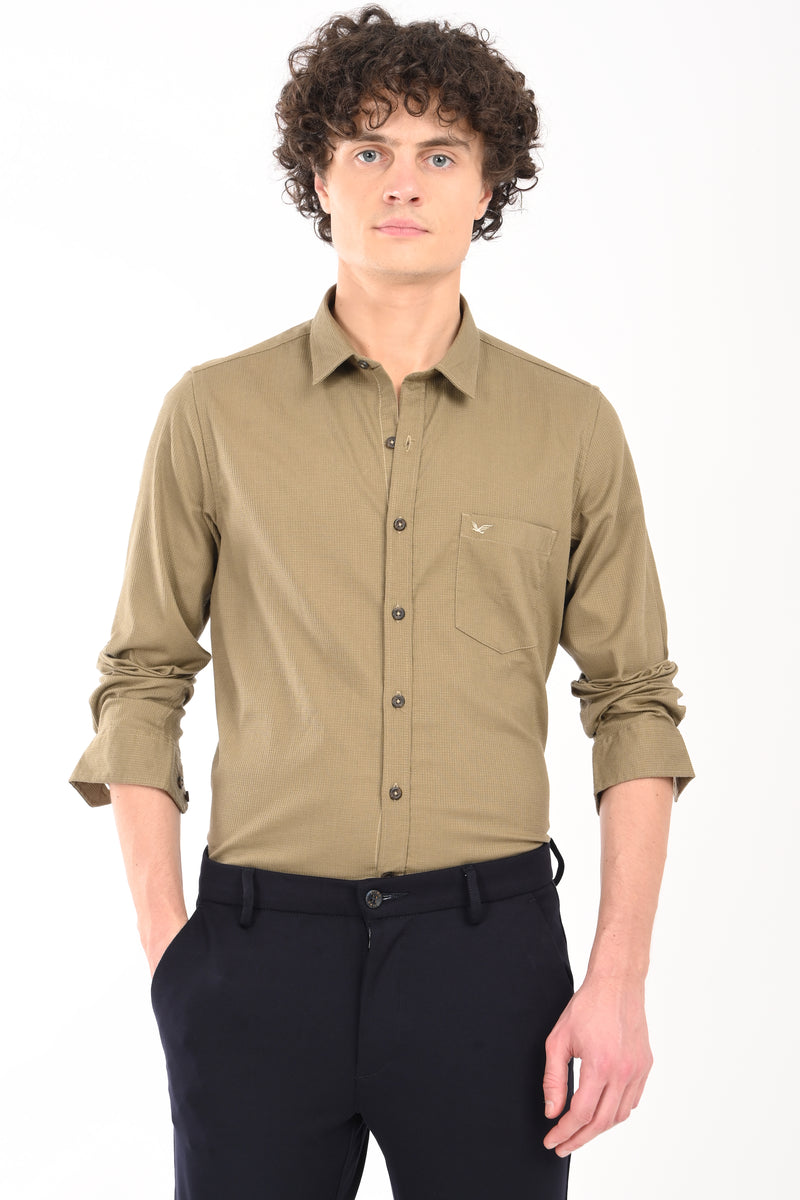 Must have Textured Stretch Shirt
