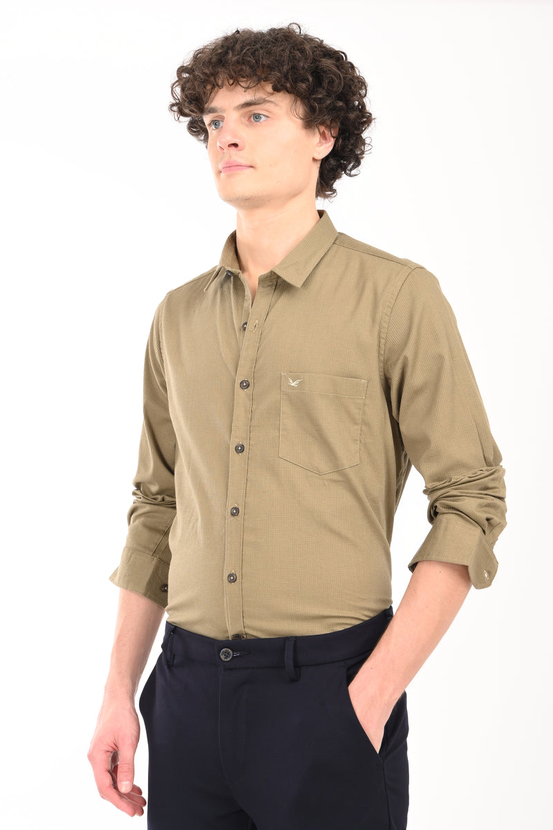 Must have Textured Stretch Shirt