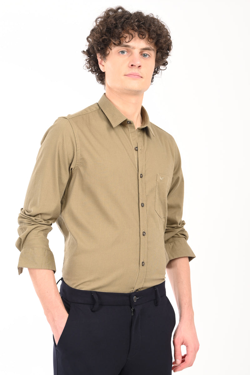 Must have Textured Stretch Shirt