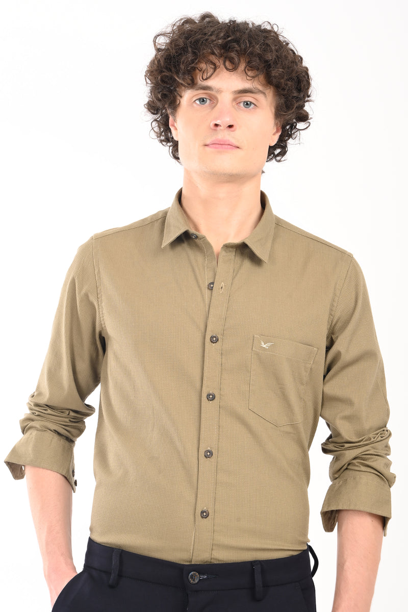 Must have Textured Stretch Shirt