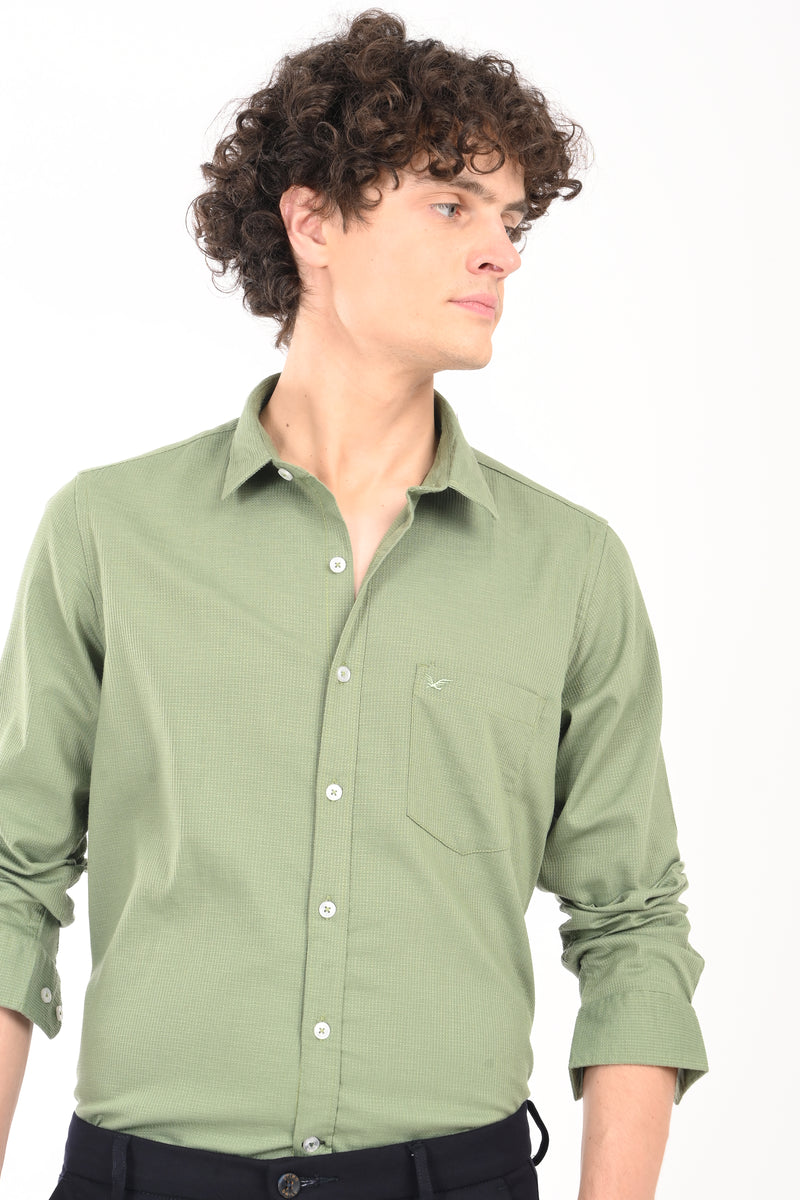 Must have Textured Stretch Shirt