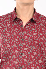 Premium Giza Satin Printed Shirt