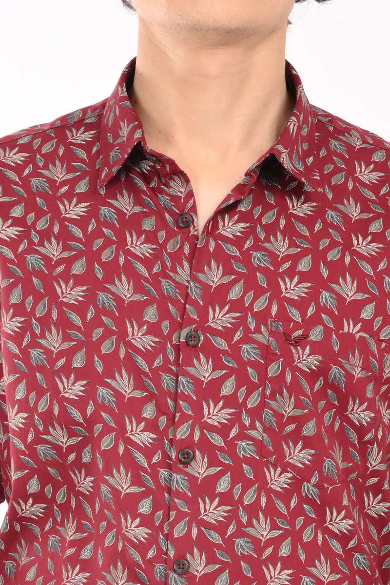 Premium Giza Satin Printed Shirt