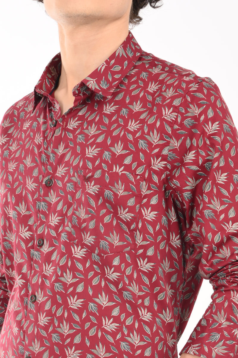 Premium Giza Satin Printed Shirt