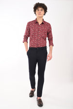 Premium Giza Satin Printed Shirt