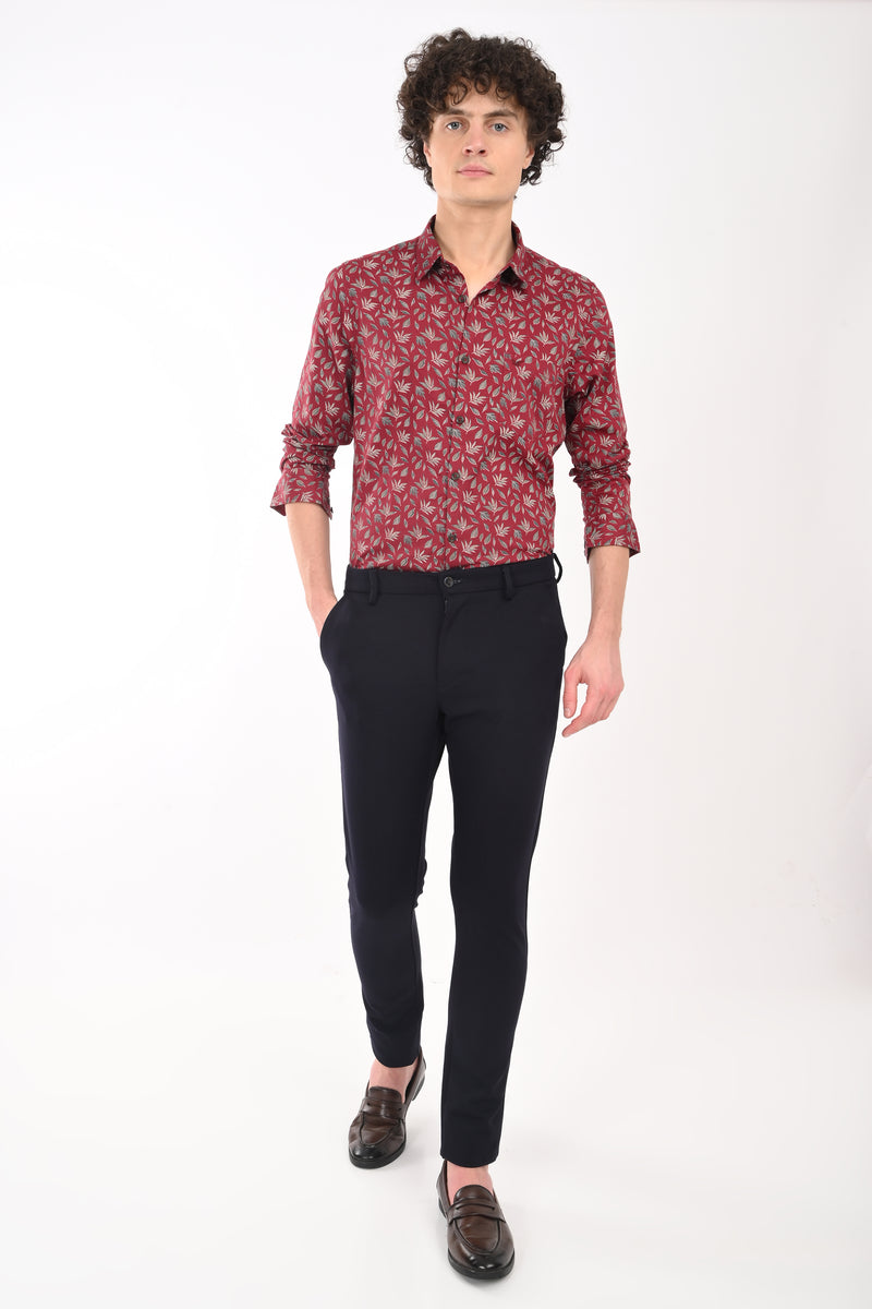 Premium Giza Satin Printed Shirt