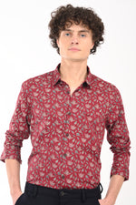 Premium Giza Satin Printed Shirt