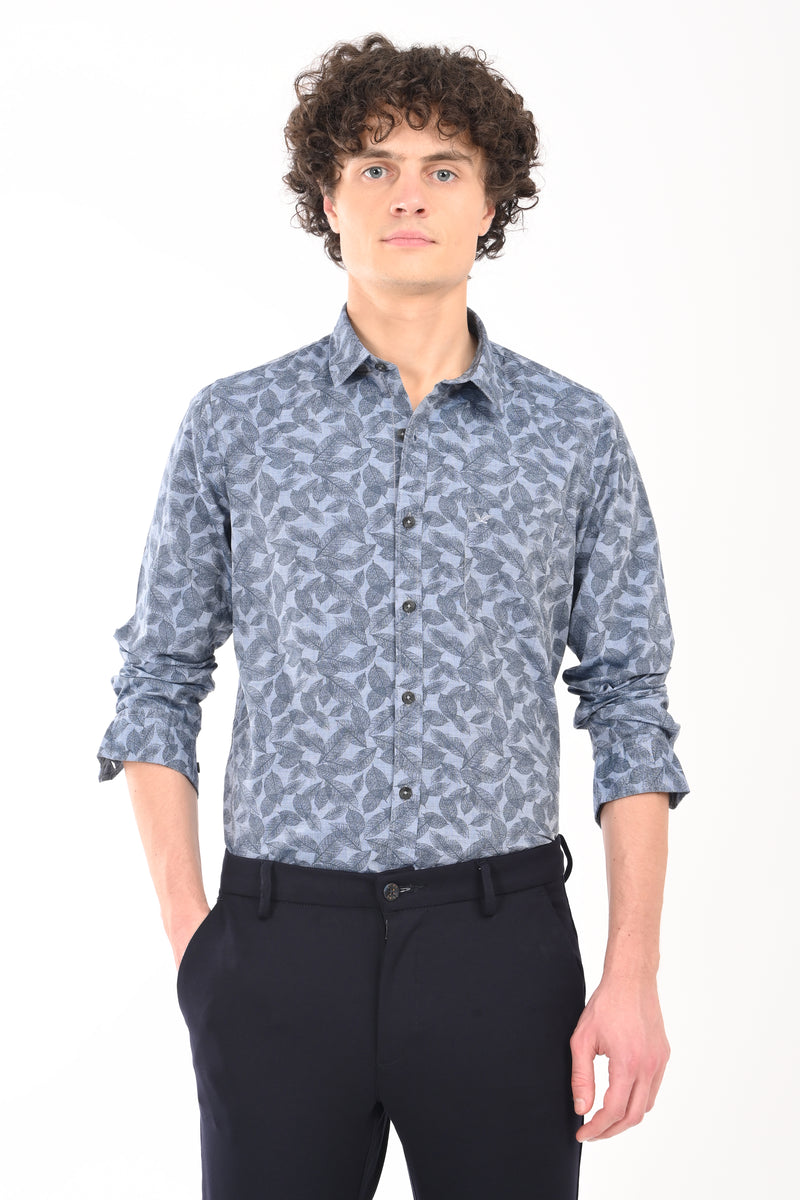 Premium Textured Printed Shirt