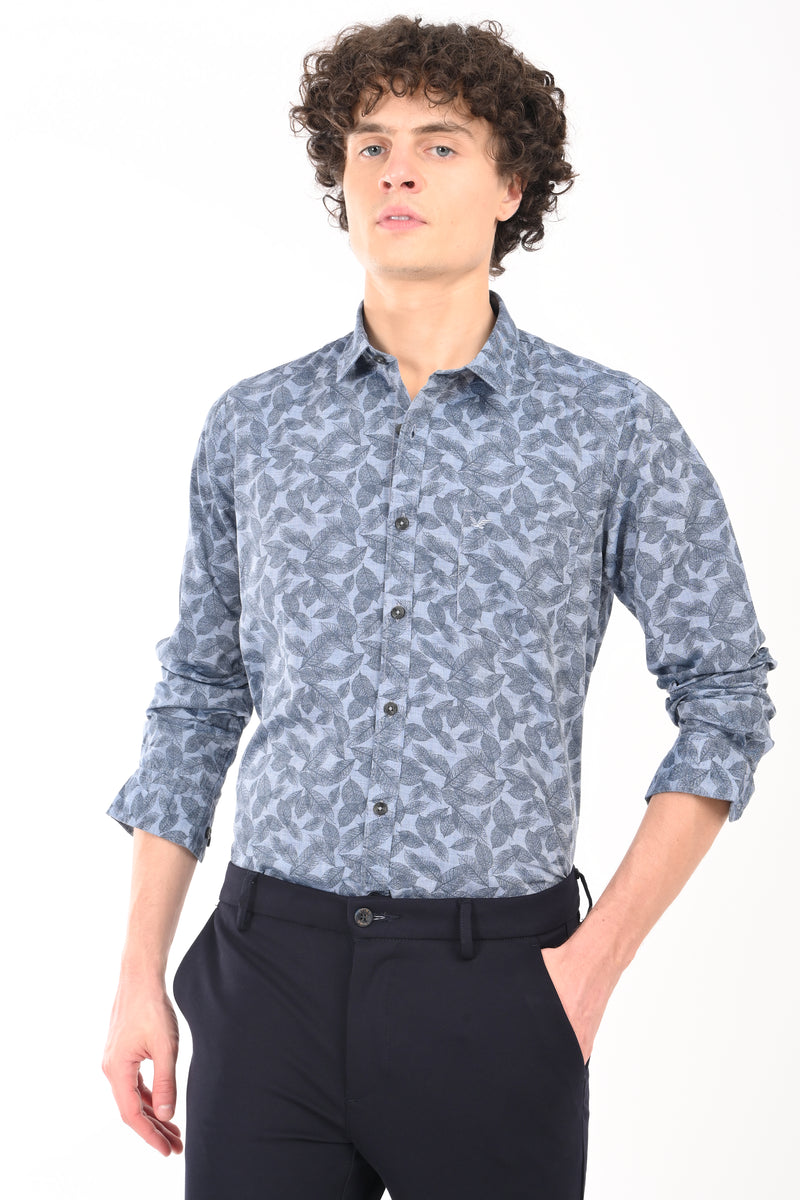 Premium Textured Printed Shirt