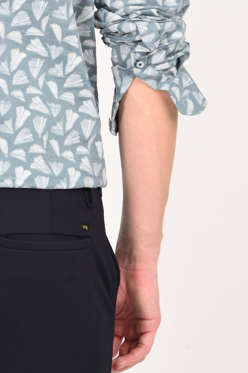 Workwear Textured Printed Shirt