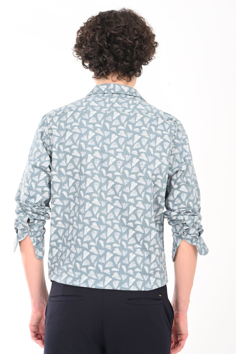 Workwear Textured Printed Shirt