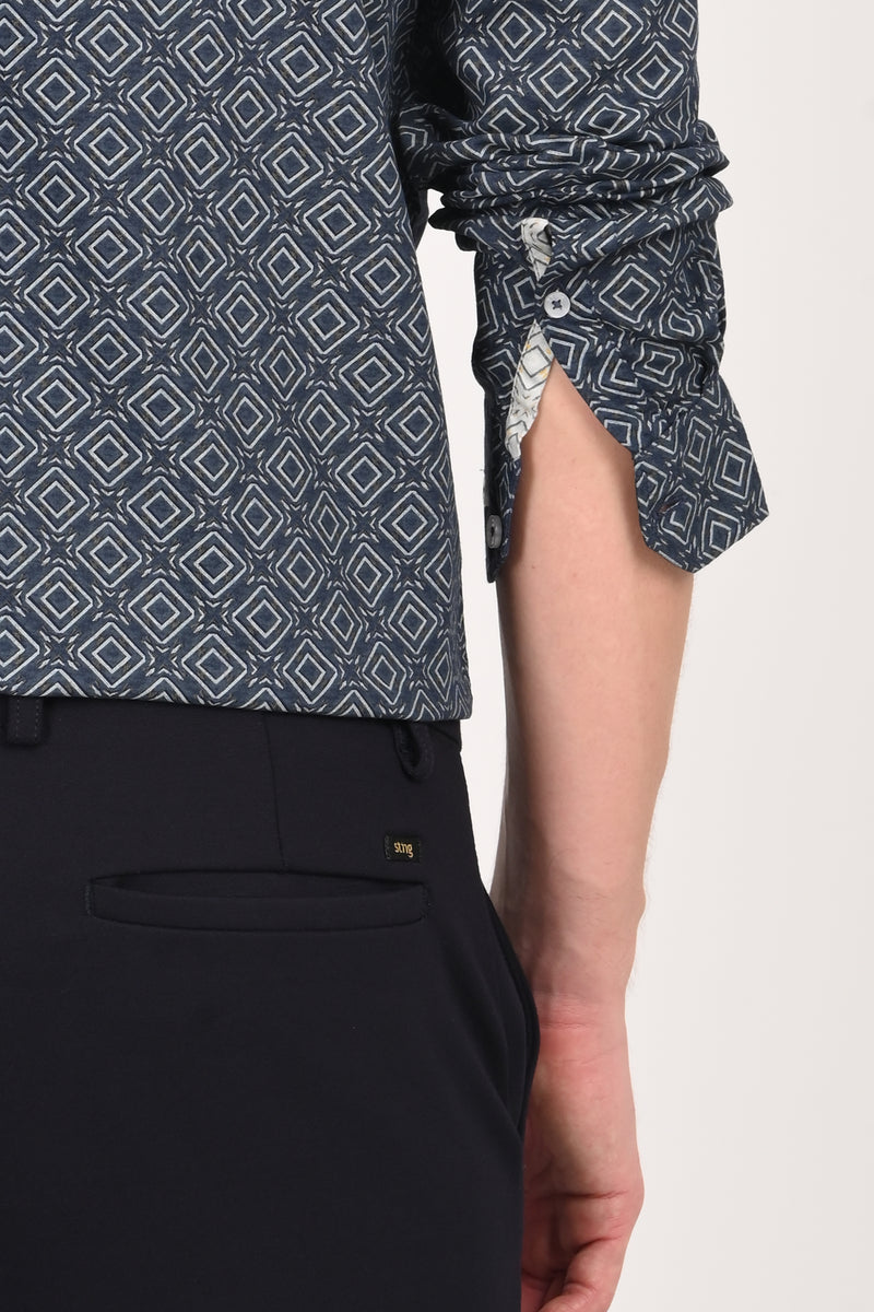 Premium Giza Satin Printed Shirt