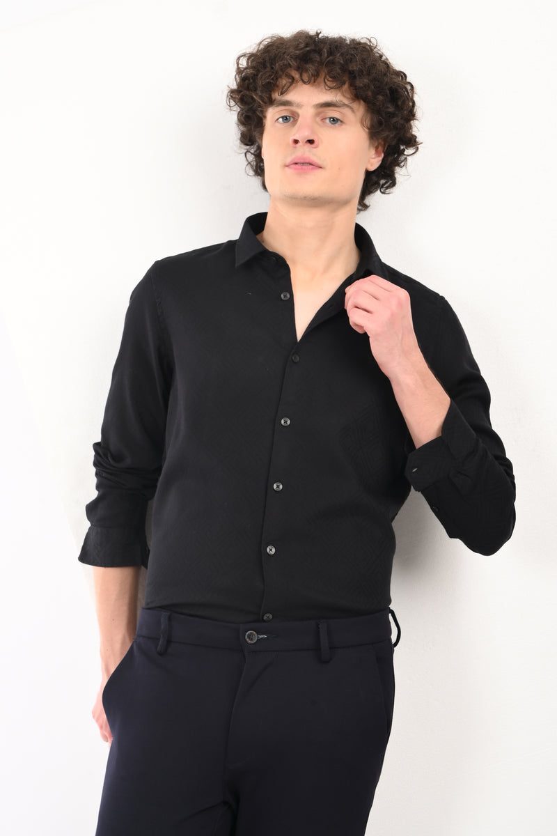 Textured Party Wear Shirt