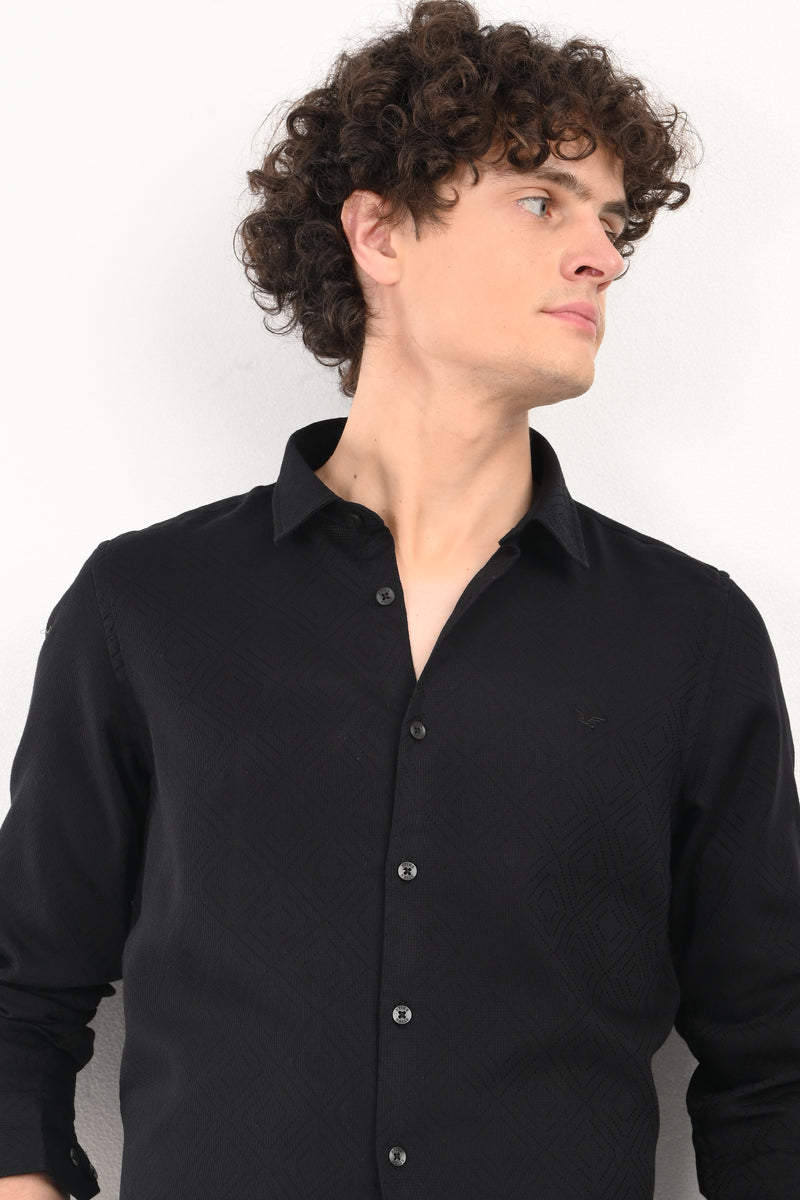 Textured Party Wear Shirt