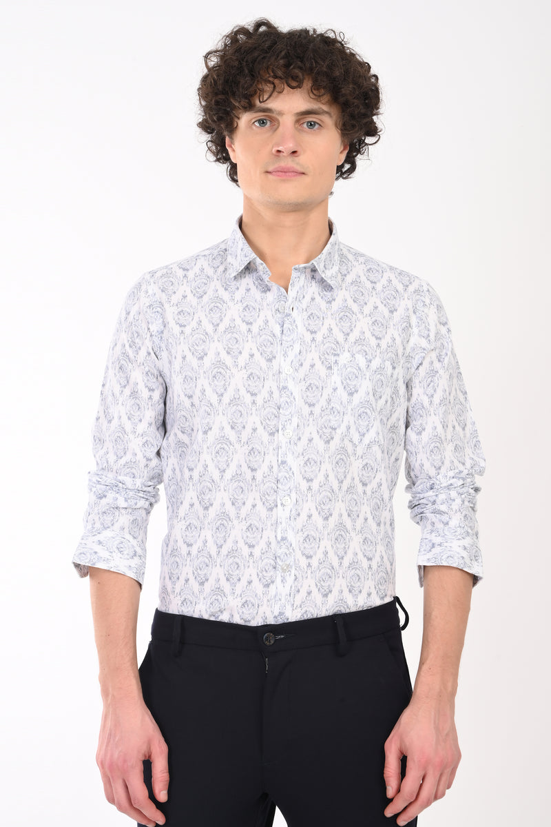Textured Printed Shirt
