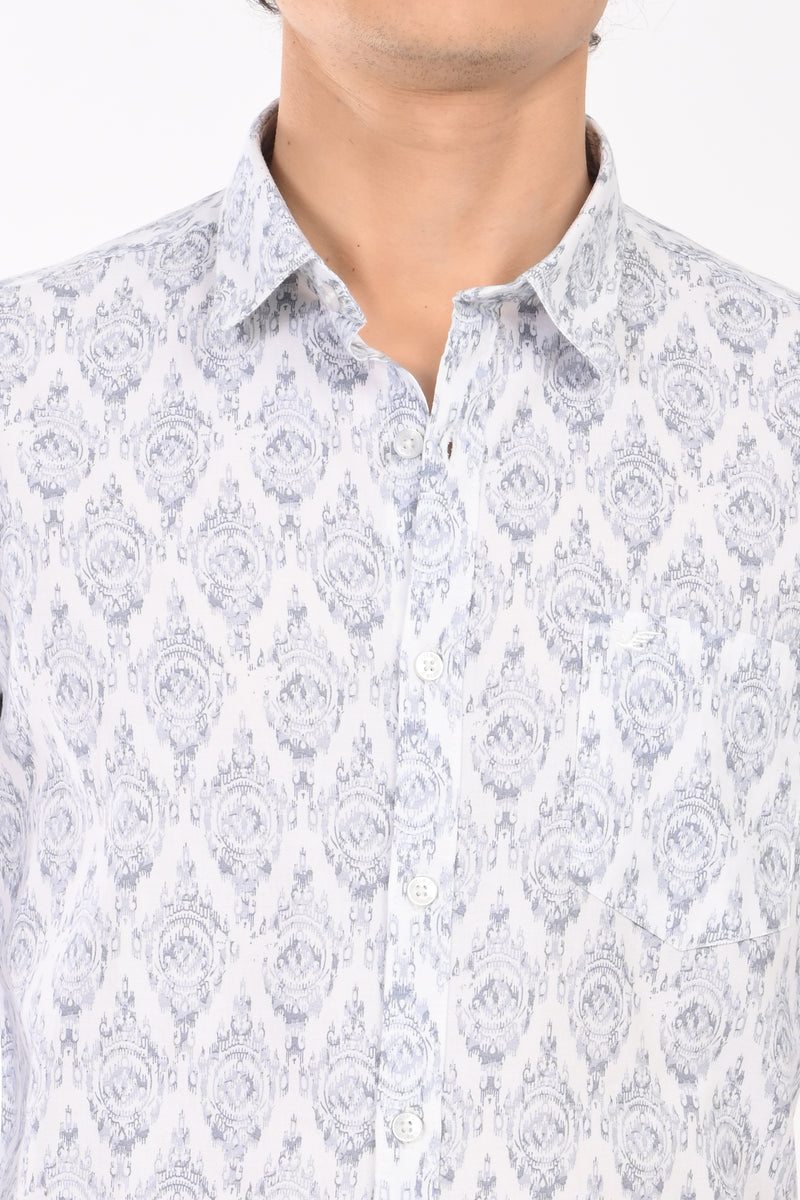 Textured Printed Shirt