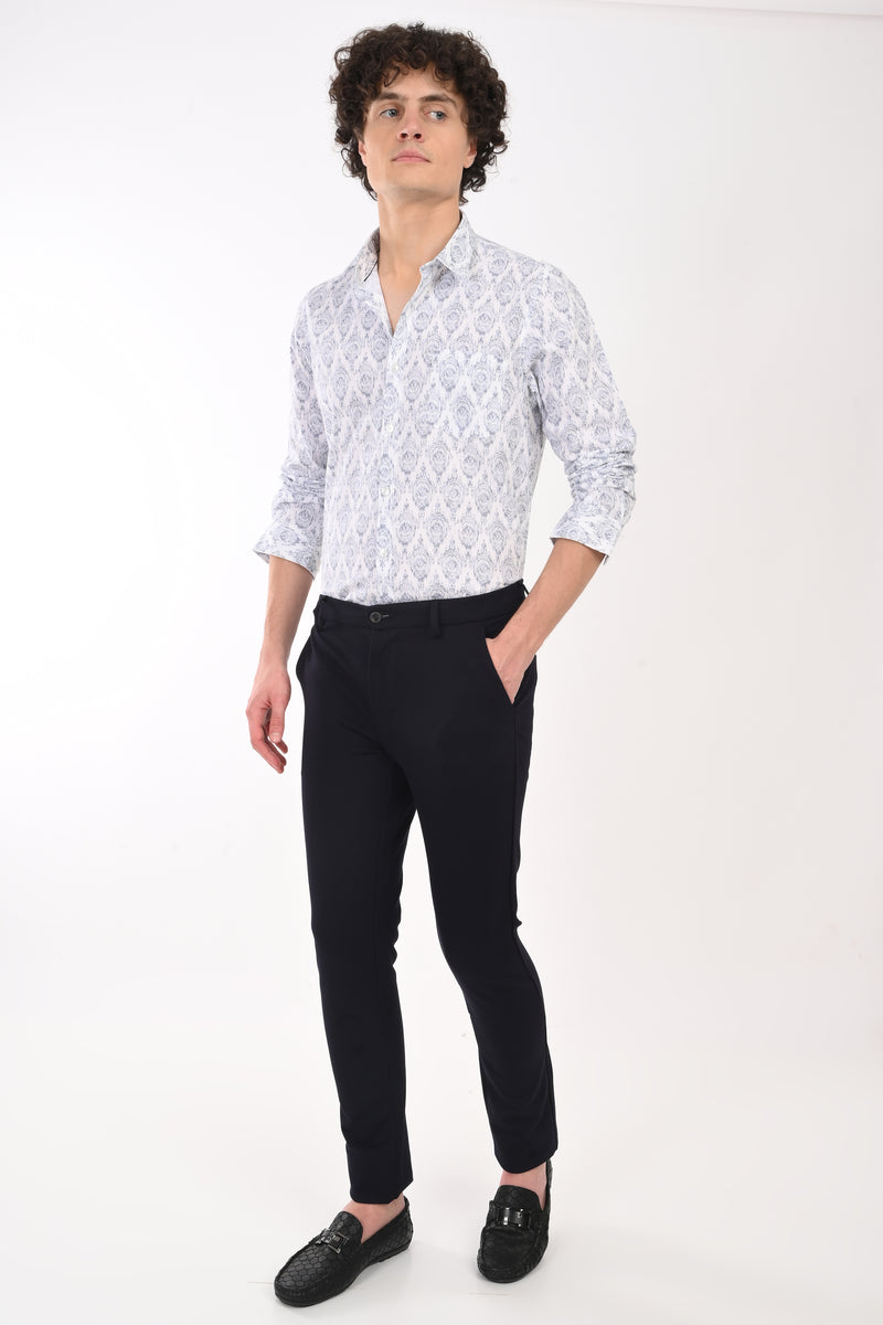 Textured Printed Shirt