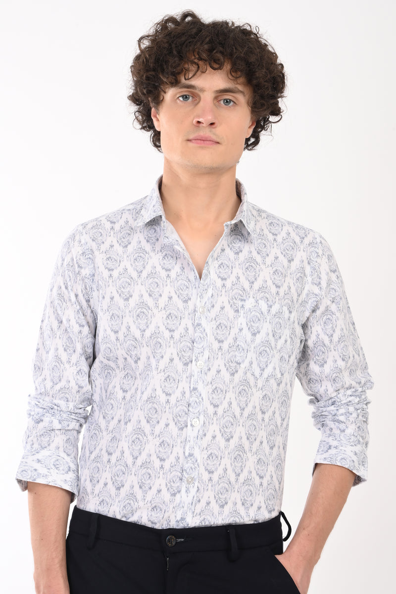 Textured Printed Shirt