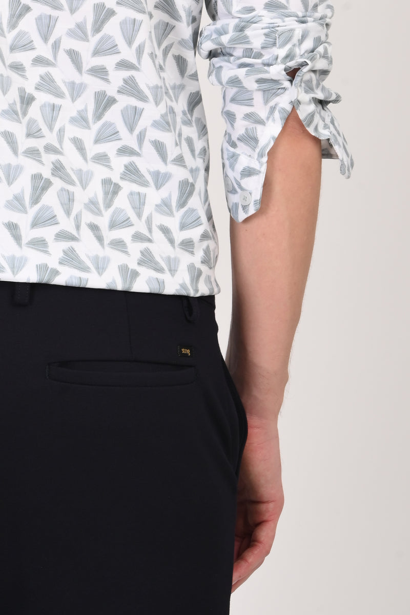 Workwear Textured Printed Shirt