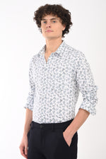 Workwear Textured Printed Shirt