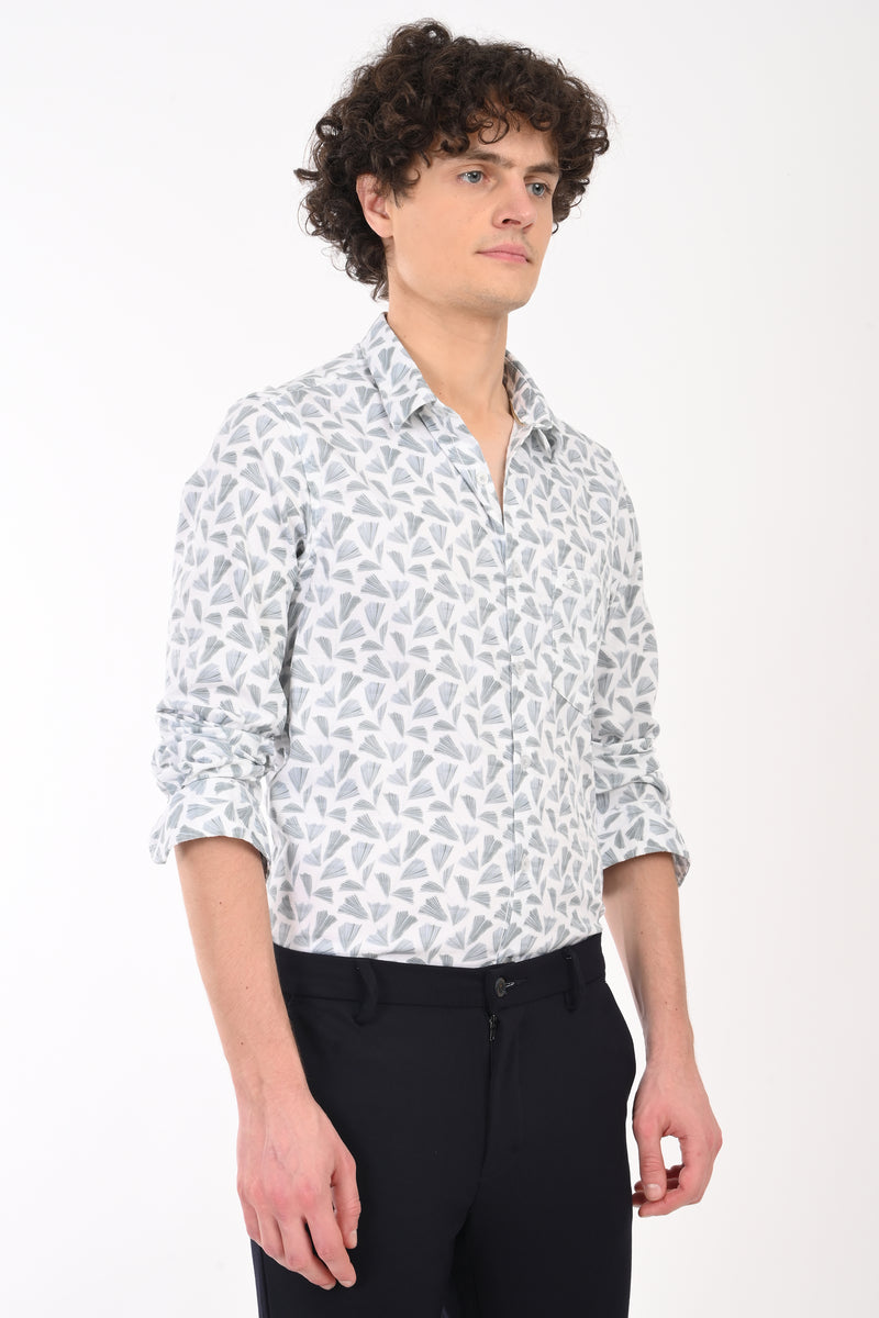 Workwear Textured Printed Shirt