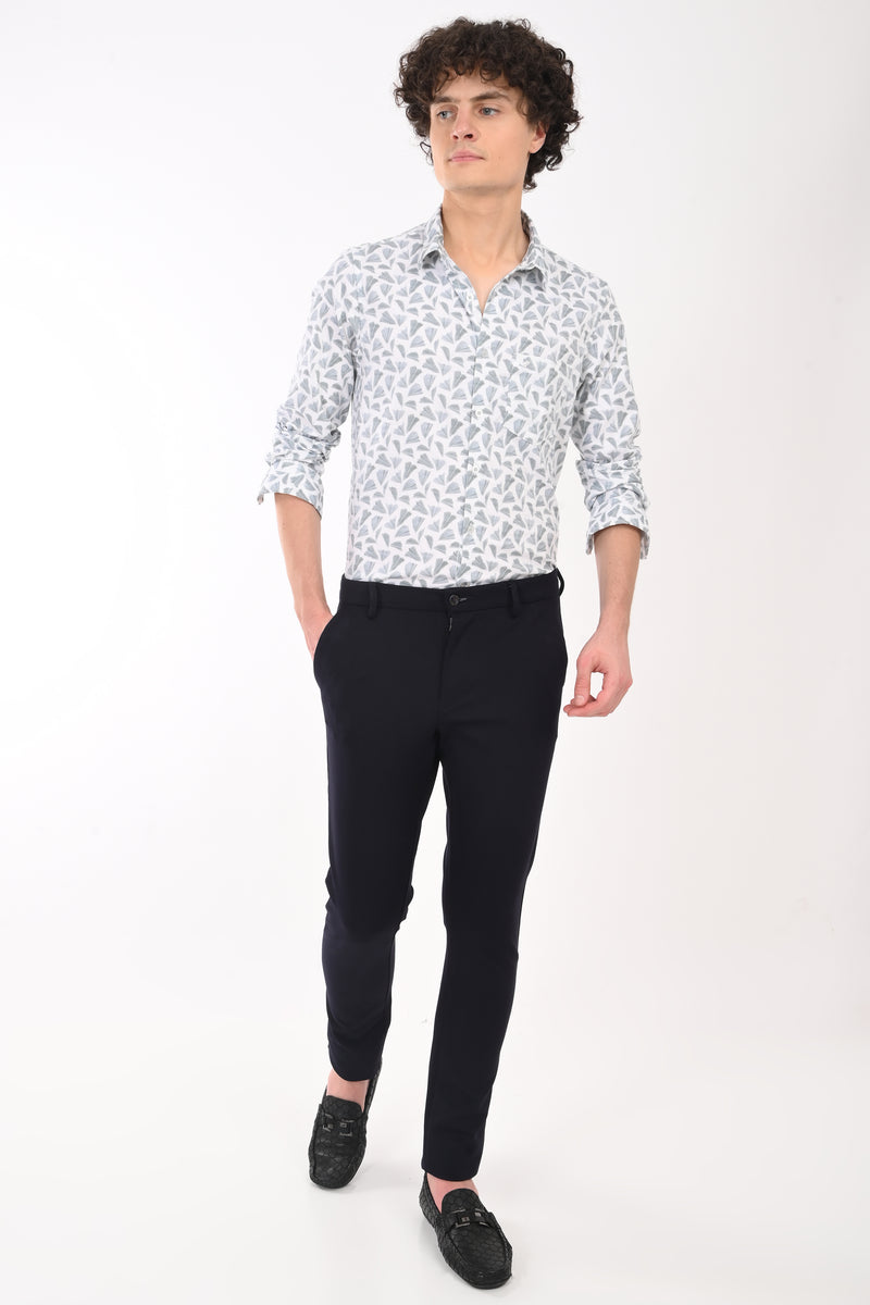 Workwear Textured Printed Shirt