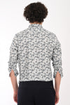 Oxford Stretch Cotton Printed Shirt