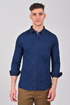 Indigo Blue Premium Indigo Solid Shirt